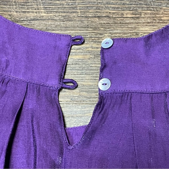 Mini Boden Girl's Sleeveless Purple Gold Embellishment Size 11-12Y Party Dress - Picture 8 of 10